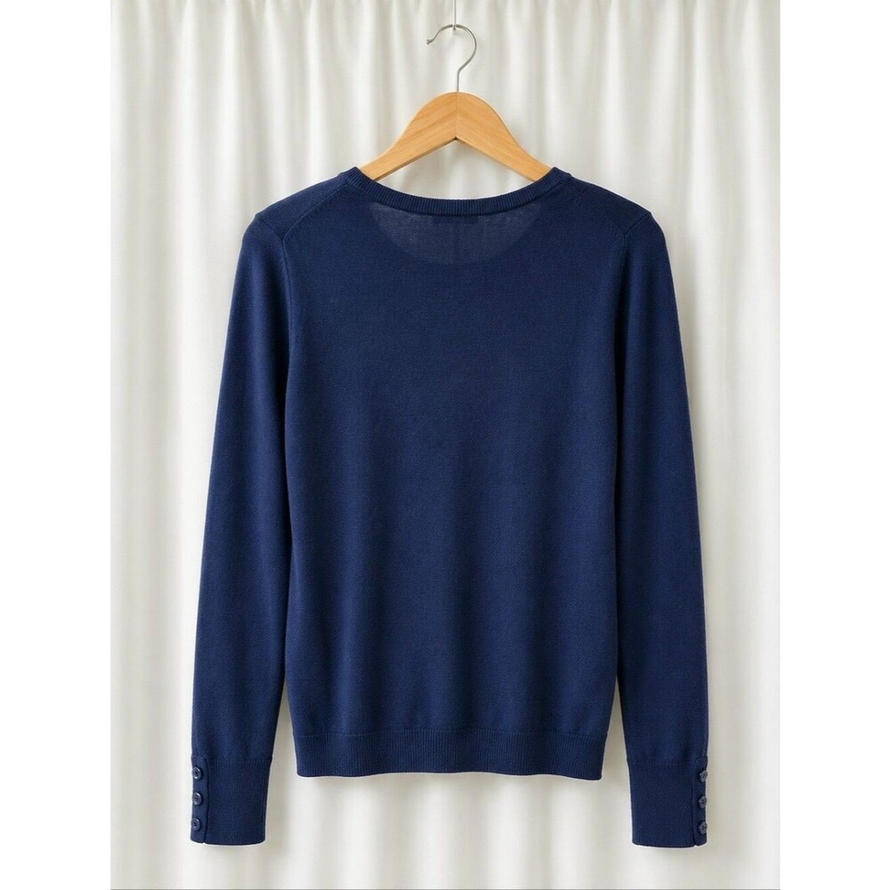 Talbots Iconic Palace Guards British Phone Booth Whimsical Long Sleeve Sweater - Picture 2 of 11